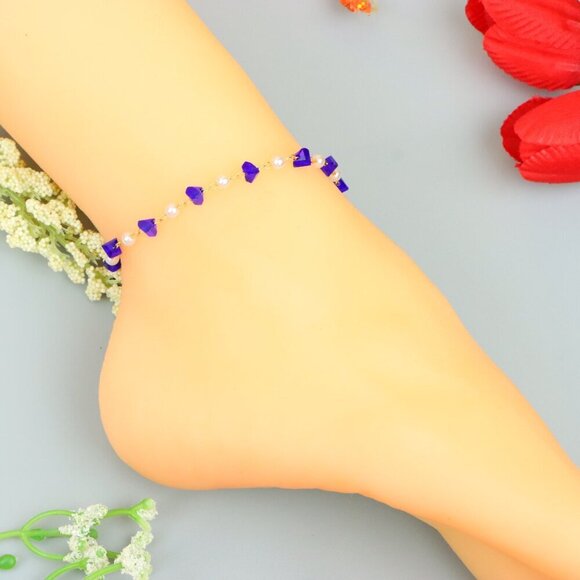 "Handmade Anklet – A Stylish Choice for Women, Thoughtful Gift Idea, EVCH1388 - Picture 5 of 12